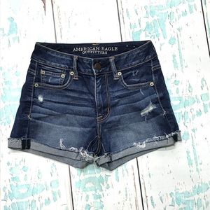 American Eagle High Waisted Denim Shorts